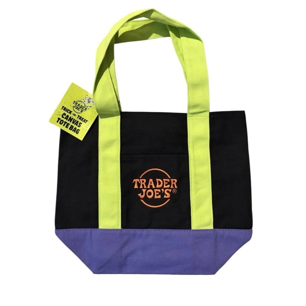 Trader Joe's Halloween Mini Canvas Tote Bags 2025 LIMITED‎ EDITION NWT